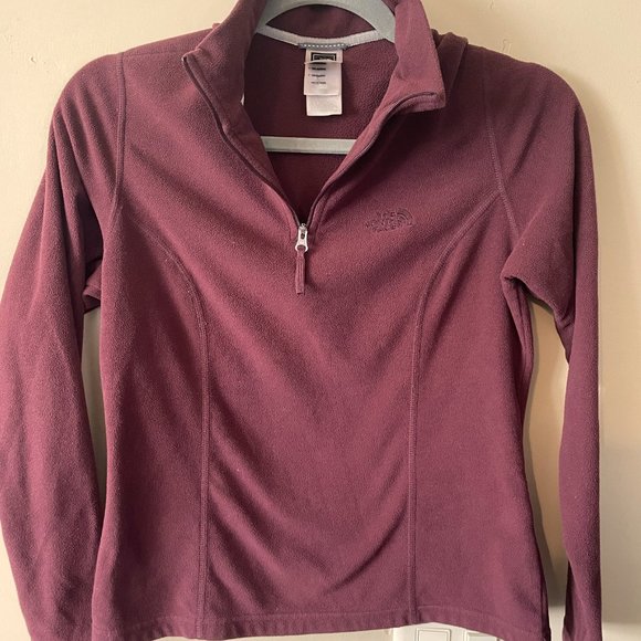 The North Face Tops - The North Face Glacier TKA 100 1/4 Zip Fleece Women's WINE color